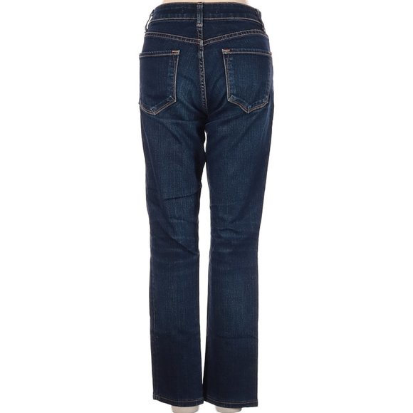 J Brand Jeans Blue Whiskering Straight Leg High Rise Size 26 #463 - Picture 2 of 2